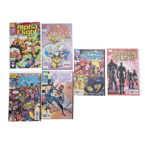 Alpha Flight Comic Book Lot 83 Issues Marvel Comics Vintage - Picture 4 of 4